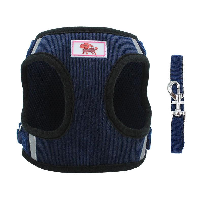 Reflective Dog Vest and Leash Set